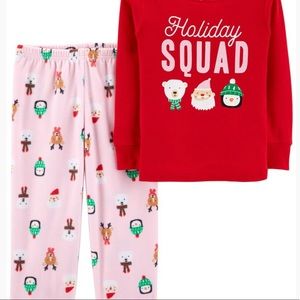 NWT Toddler “Holiday Squad” Pajama Set